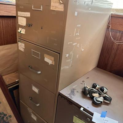 Lot of 3 filing cabinets