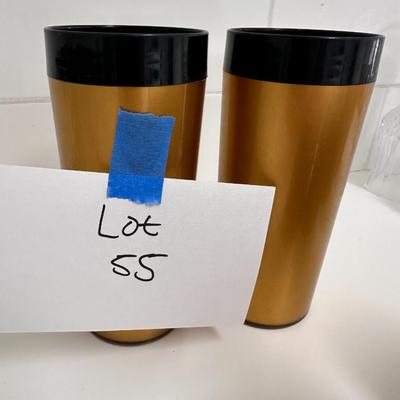 Vintage pair of Thermo serv cups