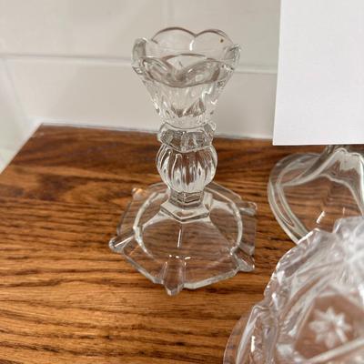 Mixed Crystal glass decorative items - Bell and candles