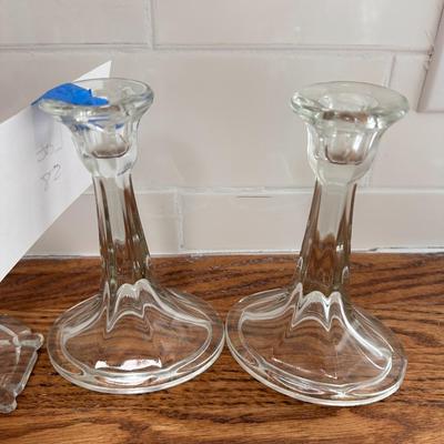 Mixed Crystal glass decorative items - Bell and candles