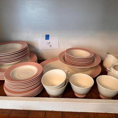 Lenox Metropolitan collection Coral Springs fine china 6 places with glassware