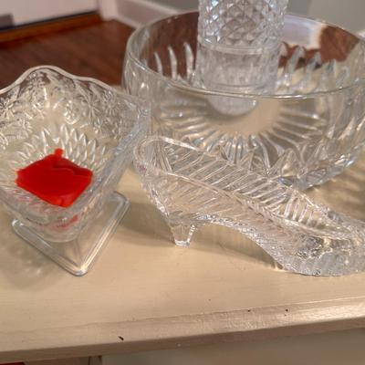 Mixed lot of Crystal Glass - 9pc lot