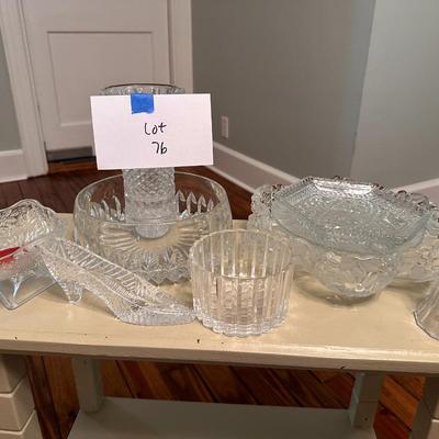 Mixed lot of Crystal Glass - 9pc lot