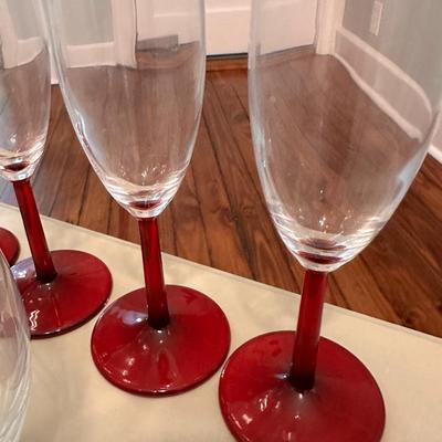 Dining room glass and ceramic lot - 9 pcs total