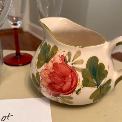 Dining room glass and ceramic lot - 9 pcs total