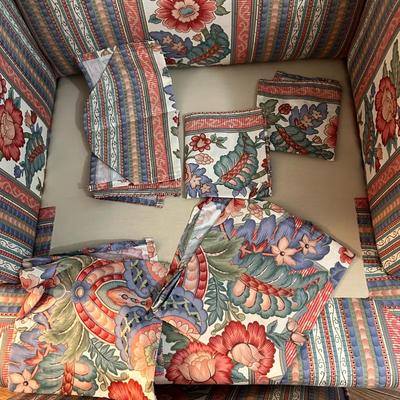 Chair 1 of 2 - Beautiful Custom Side chair with floral Motif