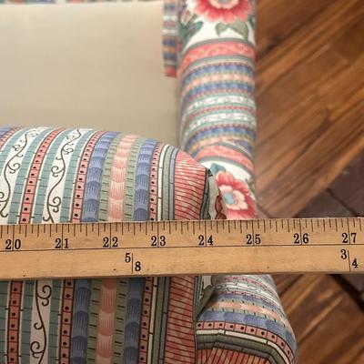 Chair 1 of 2 - Beautiful Custom Side chair with floral Motif