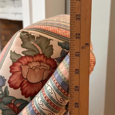 Chair 1 of 2 - Beautiful Custom Side chair with floral Motif
