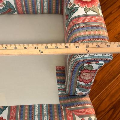 Chair 1 of 2 - Beautiful Custom Side chair with floral Motif