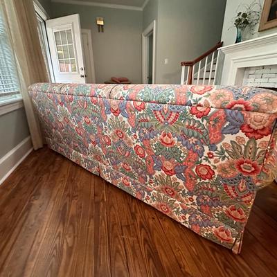 88” Custom upholstered floral sofa - Like New
