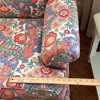 88” Custom upholstered floral sofa - Like New