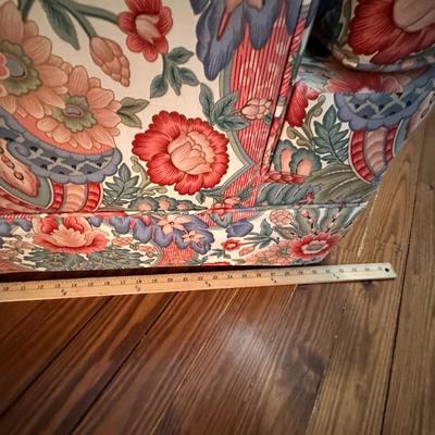 88” Custom upholstered floral sofa - Like New