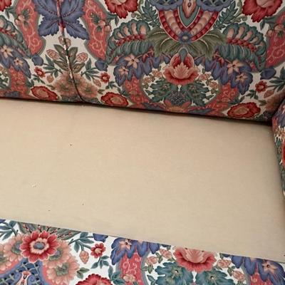 88” Custom upholstered floral sofa - Like New