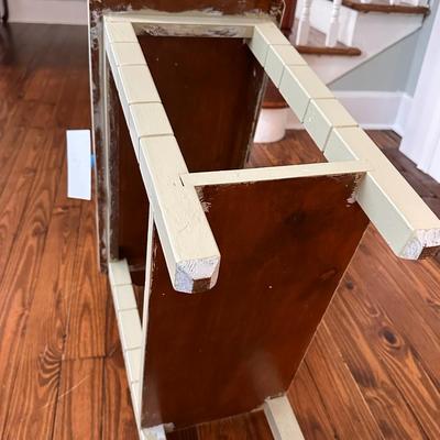 Lot 1 of 2 Custom painted green side table