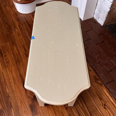 Lot 1 of 2 Custom painted green side table