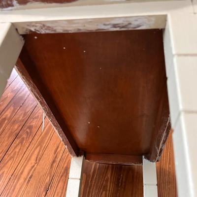 Lot 1 of 2 Custom painted green side table