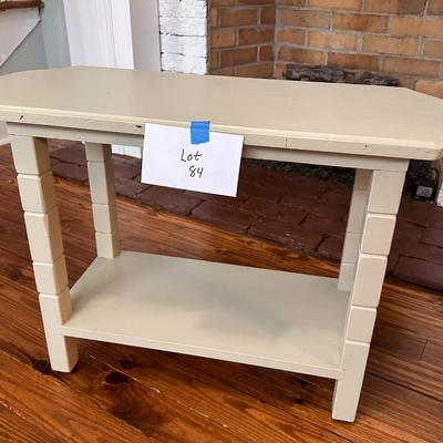 Lot 2 of 2 Custom painted green side table