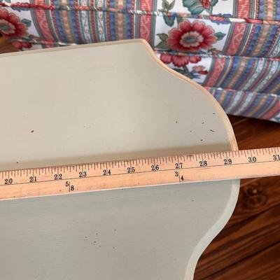 Lot 2 of 2 Custom painted green side table