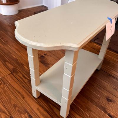 Lot 2 of 2 Custom painted green side table