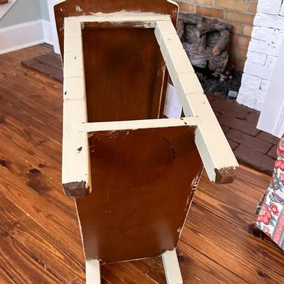 Lot 2 of 2 Custom painted green side table