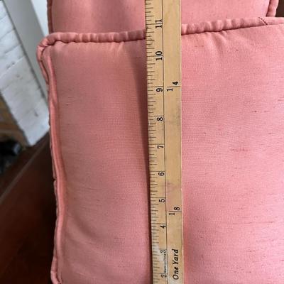 Lot of Tan and Pink pillows - 4 pillow lot