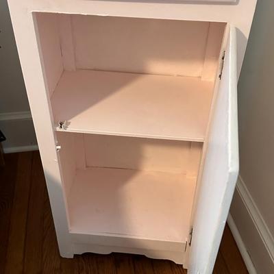 Vintage Glass door Cabinet- Pink!