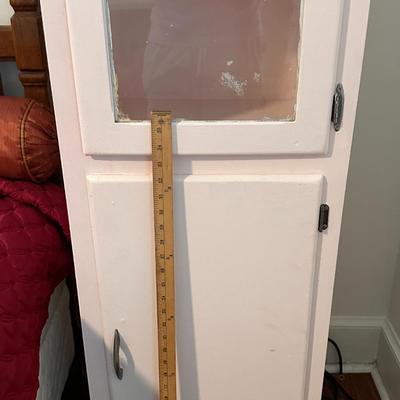 Vintage Glass door Cabinet- Pink!