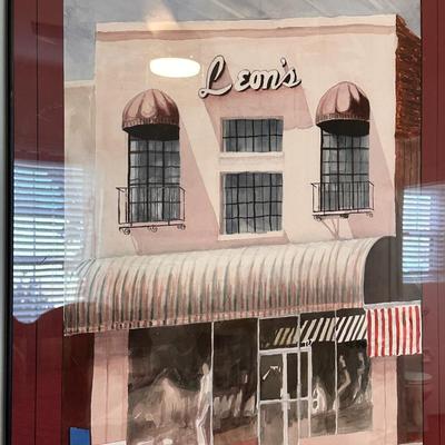 Local Watercolor of Leon’s in Enterprise