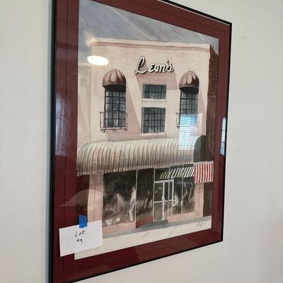 Local Watercolor of Leon’s in Enterprise