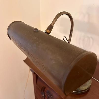 Vintage Brass Music Piano Lamp - Working