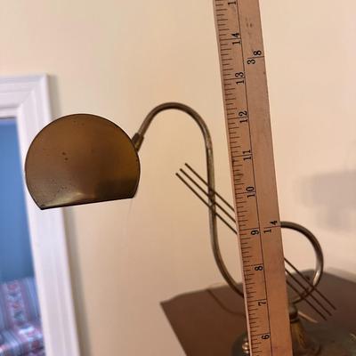 Vintage Brass Music Piano Lamp - Working
