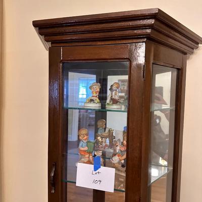 Two Door Glass Curio Cabinet - Contents not included