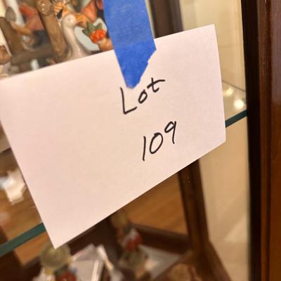 Two Door Glass Curio Cabinet - Contents not included