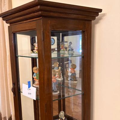 Two Door Glass Curio Cabinet - Contents not included