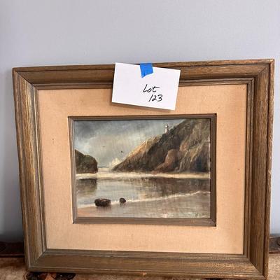 Ocean side Amateur oil Painting