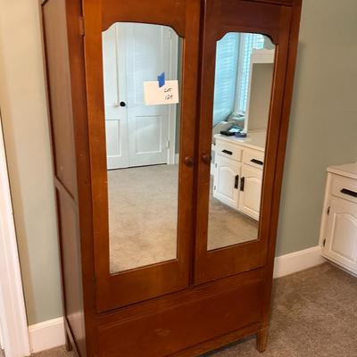 2 door Vintage Wardrobe Partially cedar lined