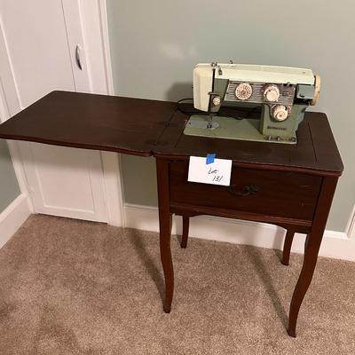 Vintage Domestic Brand Sewing Machine amd Table
