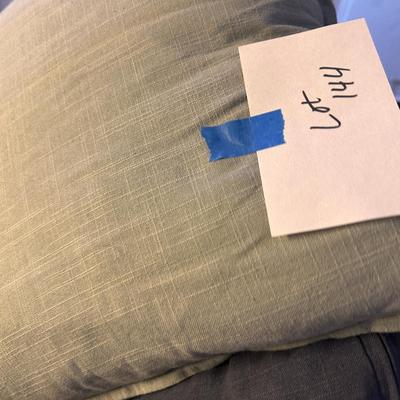 Blue tented throw pillows lot of 5