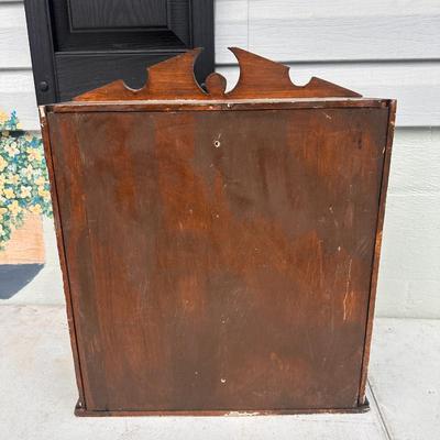 Custom made wood cabinet with two doors - wall or counter display