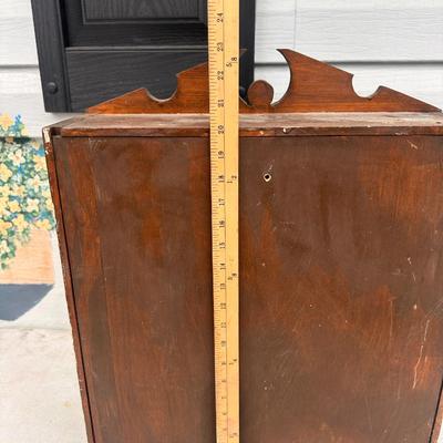 Custom made wood cabinet with two doors - wall or counter display