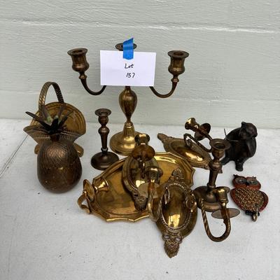 Mixed lot of Brass decor items
