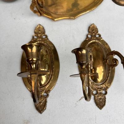 Mixed lot of Brass decor items