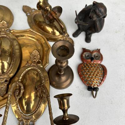 Mixed lot of Brass decor items