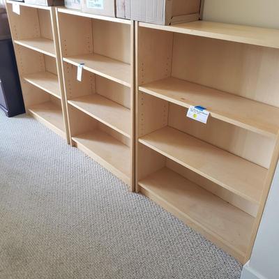 Six Blonde Bookshelves (BR1&D-BM)