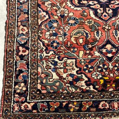 Sale Photo Thumbnail #1017: has no tassel or fringes on edge of rug
Measurements:
5' in length, 3' 6" in width