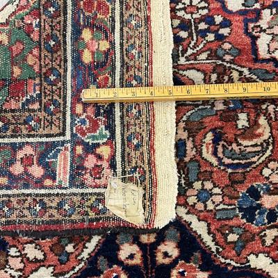 Sale Photo Thumbnail #1021: has no tassel or fringes on edge of rug
Measurements:
5' in length, 3' 6" in width