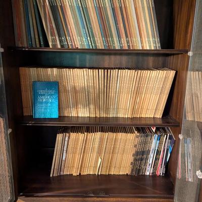 4 Piece Wood Display Cabinet (Contents Not Included) Approx 12ft Long 20" Depth & 7ft Tall