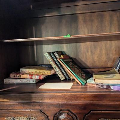 4 Piece Wood Display Cabinet (Contents Not Included) Approx 12ft Long 20" Depth & 7ft Tall