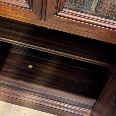 4 Piece Wood Display Cabinet (Contents Not Included) Approx 12ft Long 20" Depth & 7ft Tall