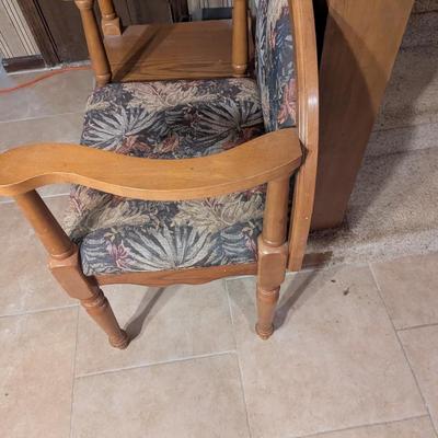 Vintage Oak Telephone Bench